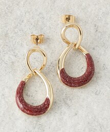 オーバルラメエポピアス