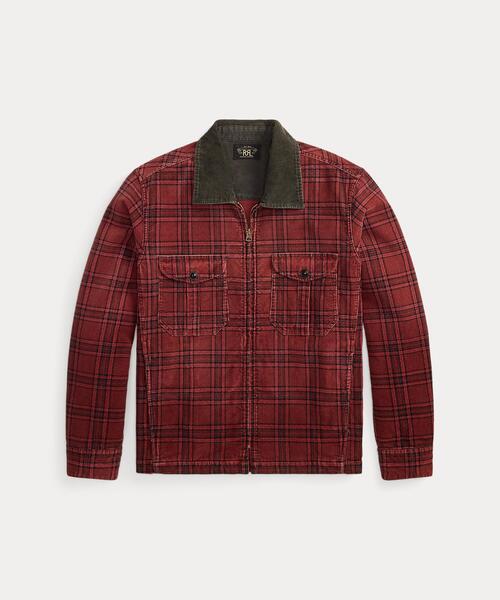 RRL ダブルアールエル コーデュロイシャツ 長袖 レッド RRL｜ダブル アール エル（メンズ）のシャツ/ブラウス（レッド/赤色系