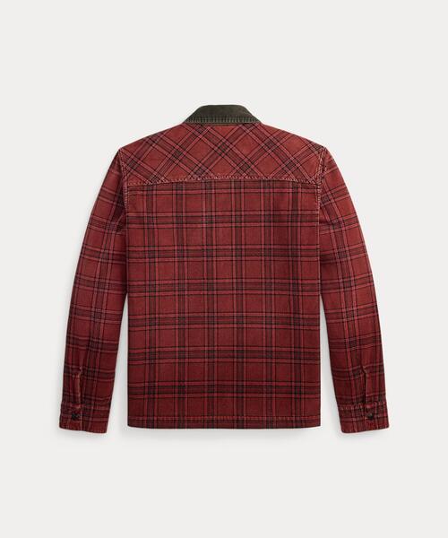 RRL(ダブル アール エル)の「チェック コーデュロイ オーバーシャツ(シャツ/ブラウス・メンズ・レッド・S/M/L/XL/XS/XXL)」の9枚目の写真