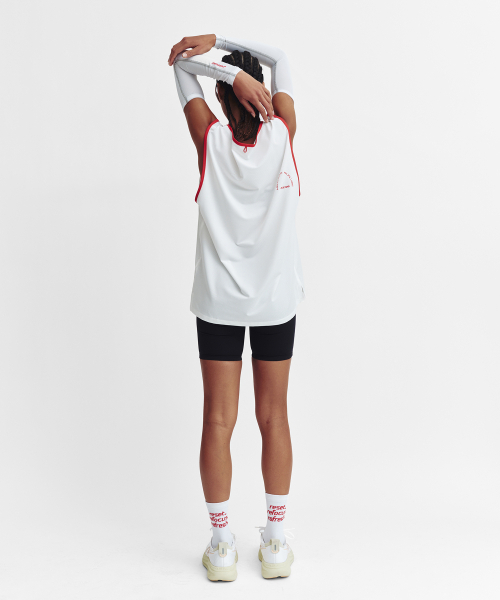 MENASOO（ミナス）の「Mesh Runner Club Sleeveless Top_White（Tシャツ/カットソー・レディース・ホワイト・M/S）」の5枚目の写真