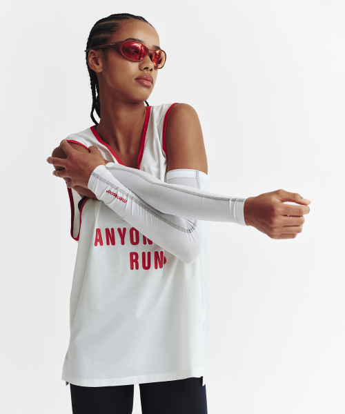 MENASOO（ミナス）の「Mesh Runner Club Sleeveless Top_White（Tシャツ/カットソー・レディース・ホワイト・M/S）」の11枚目の写真