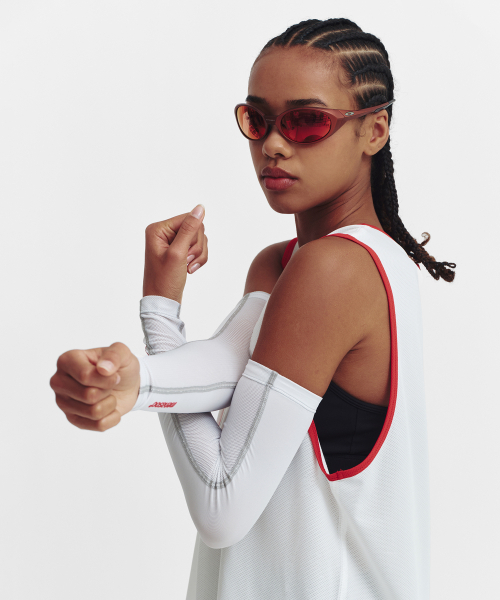 MENASOO（ミナス）の「Mesh Runner Club Sleeveless Top_White（Tシャツ/カットソー・レディース・ホワイト・M/S）」の12枚目の写真