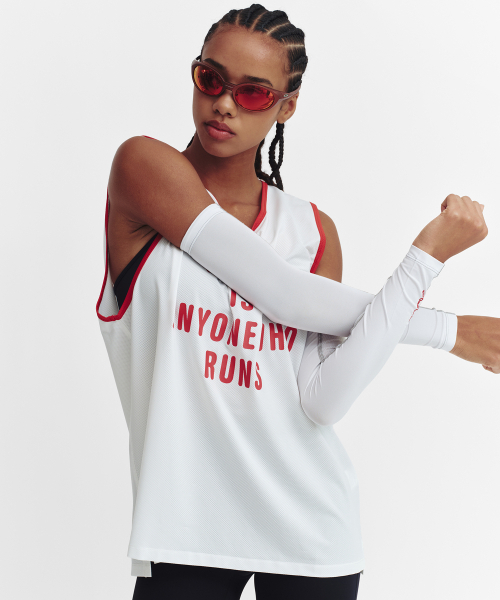 MENASOO（ミナス）の「Mesh Runner Club Sleeveless Top_White（Tシャツ/カットソー・レディース・ホワイト・M/S）」の13枚目の写真
