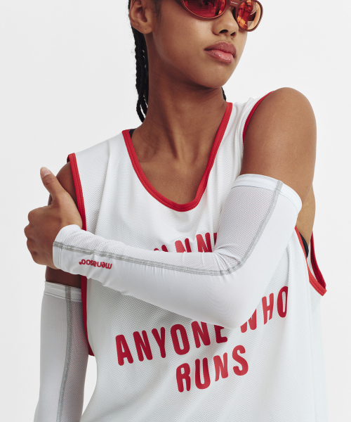 MENASOO（ミナス）の「Mesh Runner Club Sleeveless Top_White（Tシャツ/カットソー・レディース・ホワイト・M/S）」の14枚目の写真