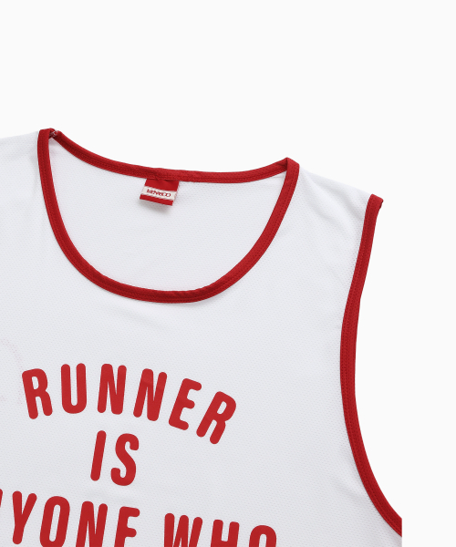 MENASOO（ミナス）の「Mesh Runner Club Sleeveless Top_White（Tシャツ/カットソー・レディース・ホワイト・M/S）」の18枚目の写真