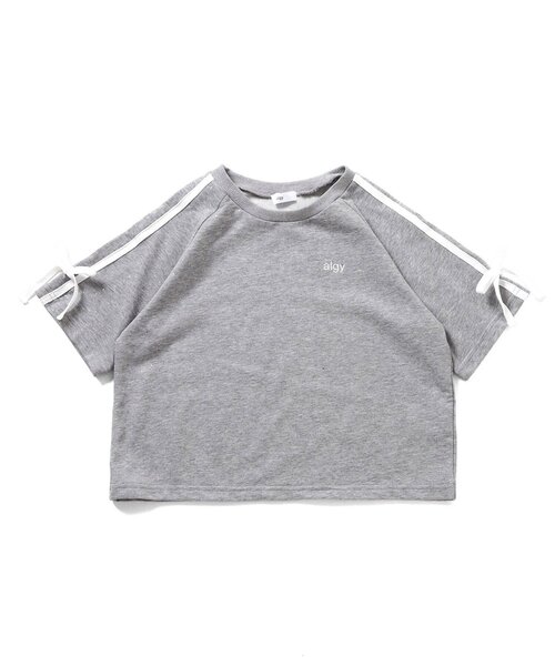 algy(アルジー)の「ラメミニ裏毛半袖Tシャツ&スカパンセット(セットアップ・キッズ・ブラック/グレー/オフホワイト・140/150/120/130/160)」の4枚目の写真