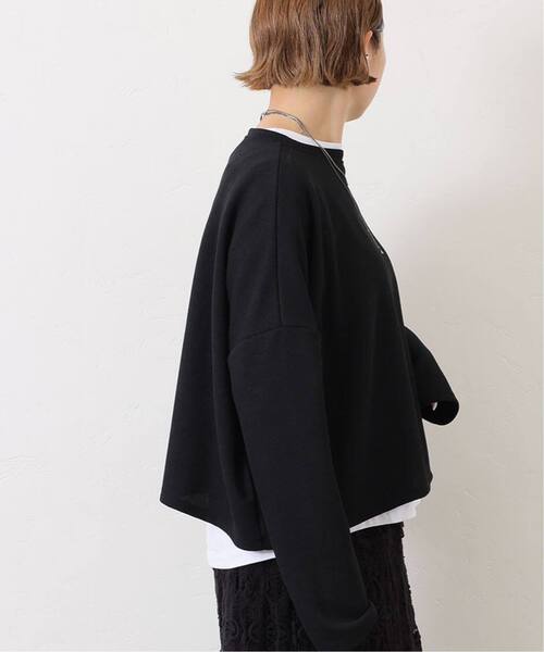JOURNAL STANDARD LUXE（ジャーナルスタンダード　ラックス）の「ダブルフェイス ワイドプルオーバー（Tシャツ/カットソー・レディース・ブラック/ベージュ・FREE）」の7枚目の写真
