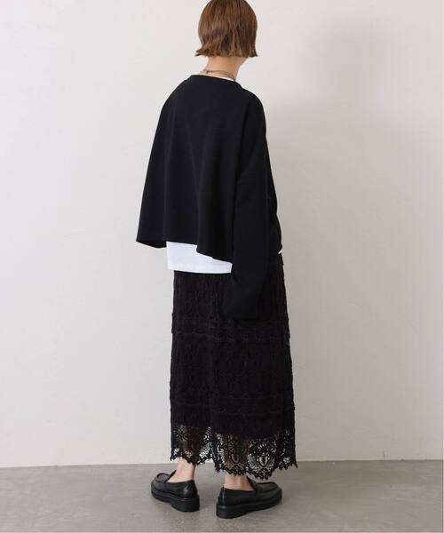 JOURNAL STANDARD LUXE（ジャーナルスタンダード　ラックス）の「ダブルフェイス ワイドプルオーバー（Tシャツ/カットソー・レディース・ブラック/ベージュ・FREE）」の9枚目の写真
