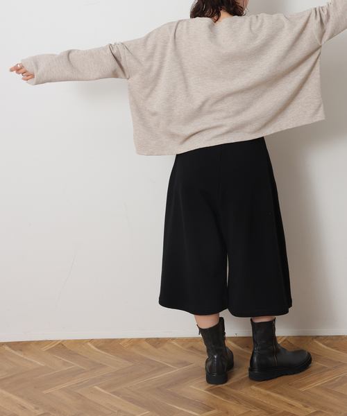 JOURNAL STANDARD LUXE（ジャーナルスタンダード　ラックス）の「ダブルフェイス ワイドプルオーバー（Tシャツ/カットソー・レディース・ブラック/ベージュ・FREE）」の12枚目の写真