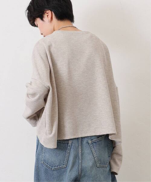 JOURNAL STANDARD LUXE（ジャーナルスタンダード　ラックス）の「ダブルフェイス ワイドプルオーバー（Tシャツ/カットソー・レディース・ブラック/ベージュ・FREE）」の14枚目の写真