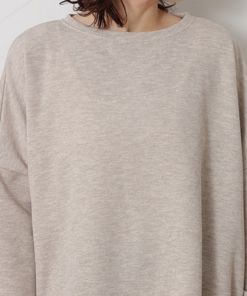 JOURNAL STANDARD LUXE（ジャーナルスタンダード　ラックス）の「ダブルフェイス ワイドプルオーバー（Tシャツ/カットソー・レディース・ブラック/ベージュ・FREE）」の19枚目の写真