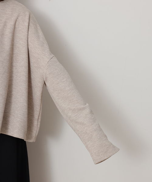 JOURNAL STANDARD LUXE（ジャーナルスタンダード　ラックス）の「ダブルフェイス ワイドプルオーバー（Tシャツ/カットソー・レディース・ブラック/ベージュ・FREE）」の21枚目の写真