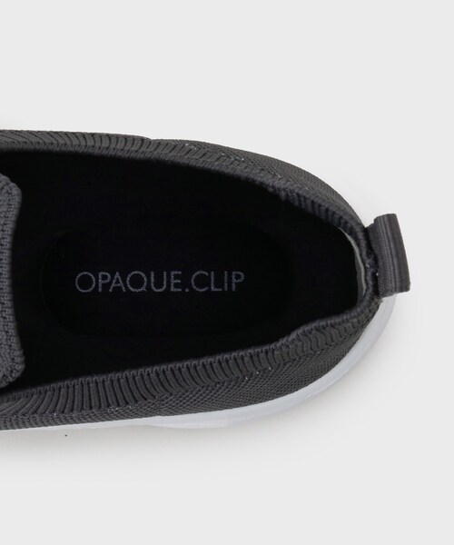 OPAQUE.CLIP（オペークドットクリップ）の「【軽量】ビジューバックルデザインニットスニーカー（スニーカー・レディース・チャコールグレー/ブラック・03/02）」の10枚目の写真