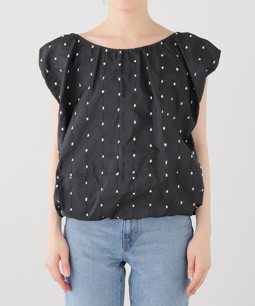 CLANE(クラネ)の「CLANE/クラネ W FACE DOT BLOUSE 11122-4233(シャツ/ブラウス・レディース・アイボリー/ブラック・FREE)」の7枚目の写真