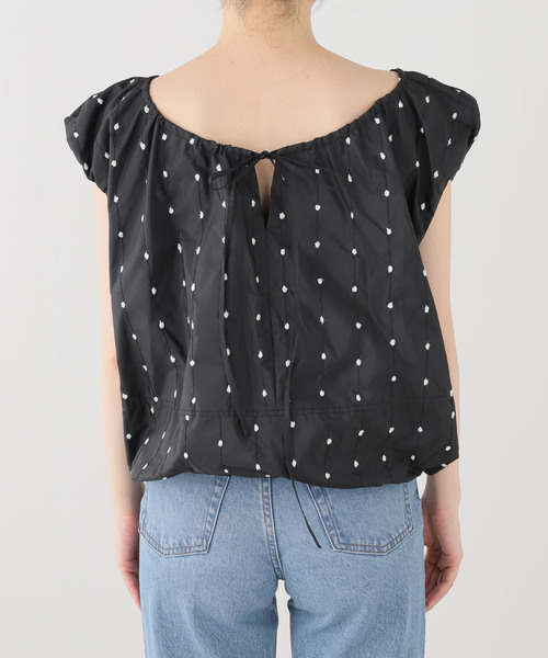 CLANE(クラネ)の「CLANE/クラネ W FACE DOT BLOUSE 11122-4233(シャツ/ブラウス・レディース・アイボリー/ブラック・FREE)」の8枚目の写真