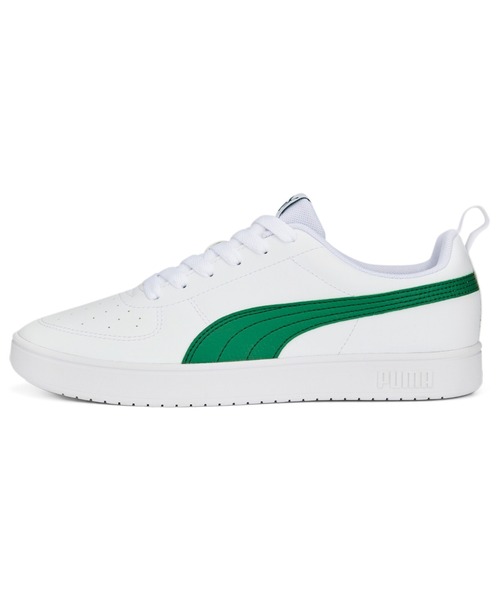 PUMA(プーマ)の「PUMA プーマ ユニセックス リッキー スニーカー(スニーカー・メンズ・ホワイト×グリーン/ホワイト系その他・28.5cm/29.0cm/28.0cm/22.5cm/25.5cm/23.0cm/26.0cm/26.5cm/27.0cm/27.5cm/23.5cm/24.0cm/25.0cm/24.5cm)」の1枚目の写真