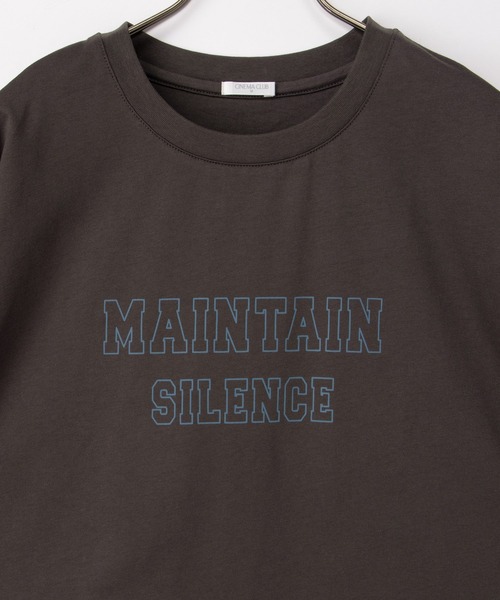 Honeys(ハニーズ)の「7分袖ロゴTシャツ(Tシャツ/カットソー・レディース・グレイッシュブルー/杢グレー/モカ/オレンジ/スミクロ・M/L)」の21枚目の写真