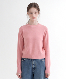 Raccoon Round Knit (Pink)