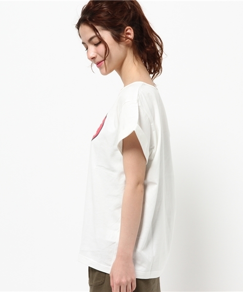 E hyphen world gallery(イーハイフンワールドギャラリー)の「VANSロゴTシャツ(Tシャツ/カットソー・レディース・オフホワイト/LT.Gray/ブルー/ダークネイビー・FREE)」の6枚目の写真