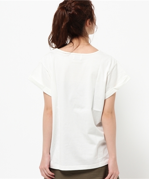 E hyphen world gallery(イーハイフンワールドギャラリー)の「VANSロゴTシャツ(Tシャツ/カットソー・レディース・オフホワイト/LT.Gray/ブルー/ダークネイビー・FREE)」の7枚目の写真