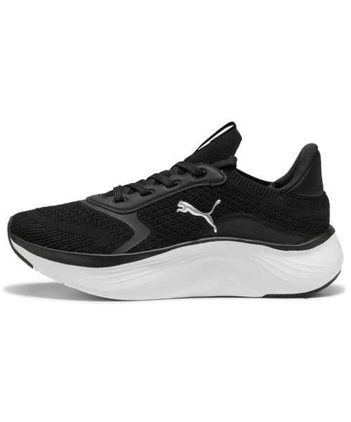 PUMA(プーマ)の「PUMA プーマ ウィメンズ ソフトライド メイブ 2 ランニングシューズ(スニーカー・レディース・ブラック×シルバー/ホワイト系その他7・23.5cm/23.0cm/22.5cm/24.0cm/25.5cm/25.0cm/24.5cm)」の2枚目の写真