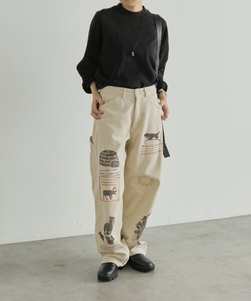 ear PAPILLONNER(イアパピヨネ)の「Kendai×SUM1 STYLE別注コーデュロイパンツ 【SUM1 STYL(その他パンツ・レディース・ホワイト・FREE)」の8枚目の写真