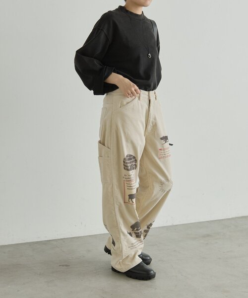 ear PAPILLONNER(イアパピヨネ)の「Kendai×SUM1 STYLE別注コーデュロイパンツ 【SUM1 STYL(その他パンツ・レディース・ホワイト・FREE)」の9枚目の写真