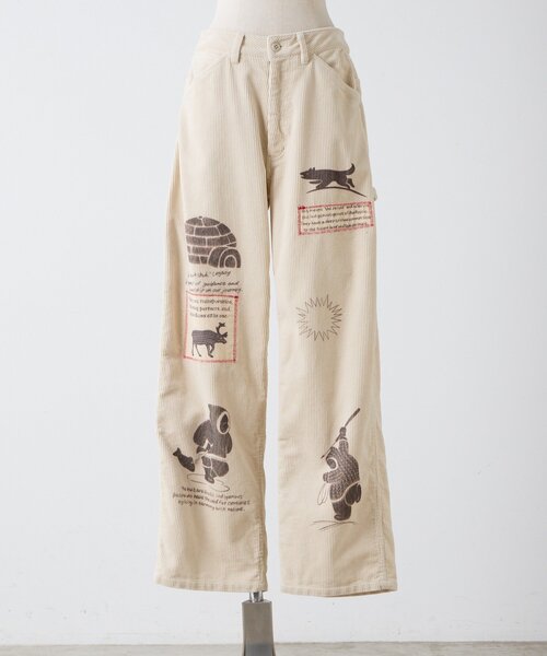 ear PAPILLONNER(イアパピヨネ)の「Kendai×SUM1 STYLE別注コーデュロイパンツ 【SUM1 STYL(その他パンツ・レディース・ホワイト・FREE)」の11枚目の写真