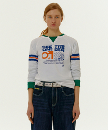 Unseen Open Button Tee White