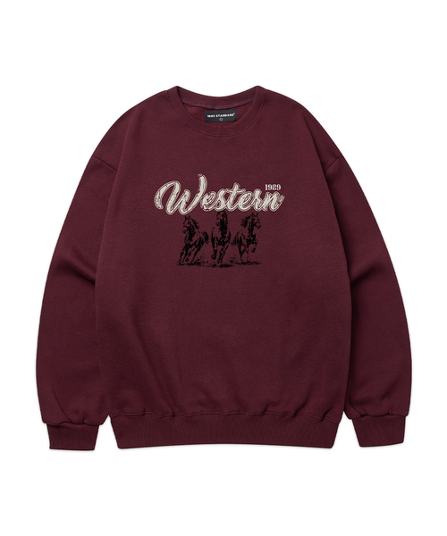 1989STANDARD(1989スタンダード)の「WESTERN HORSE スウェット (STMSTD-0271)(スウェット・メンズ・ネイビー/バーガンディー/ブラック/ダークグレー/ライトグレー/オートミール・MEDIUM/LARGE/X-LARGE)」の6枚目の写真