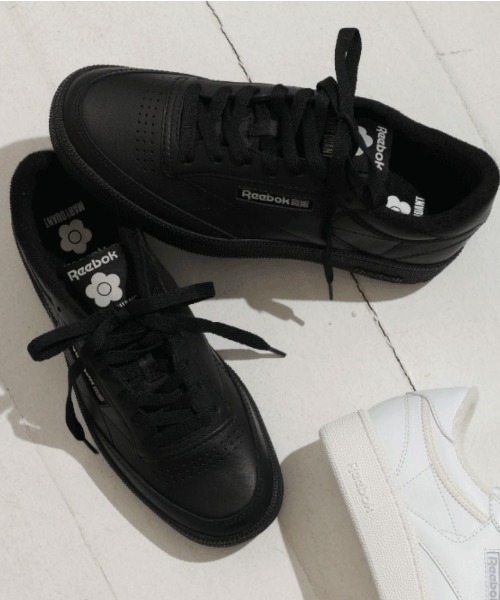 Reebok(リーボック)の「CLUB C 85 VINTAGE MQ(スニーカー・レディース・ブラック/ホワイト・25.0cm/24.0cm/23.0cm)」の2枚目の写真