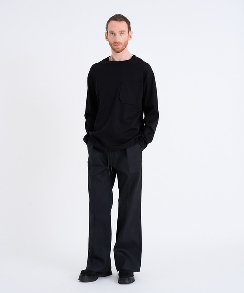 onegravity(ワングラビティ)の「onegravity / スーピマコットン シルキーフライス カットソー(Tシャツ/カットソー・メンズ・ブラック・SMALL/MEDIUM/LARGE)」の3枚目の写真