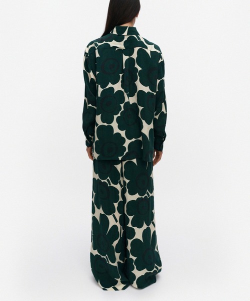 marimekko（マリメッコ）の「Sh Jarki Unikko / Shirt（シャツ/ブラウス・レディース・グリーン・34/36/38）」の3枚目の写真