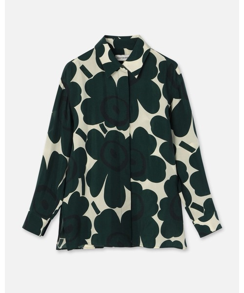 marimekko（マリメッコ）の「Sh Jarki Unikko / Shirt（シャツ/ブラウス・レディース・グリーン・34/36/38）」の5枚目の写真