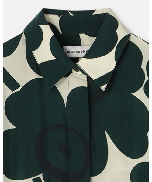 marimekko（マリメッコ）の「Sh Jarki Unikko / Shirt（シャツ/ブラウス・レディース・グリーン・34/36/38）」の7枚目の写真