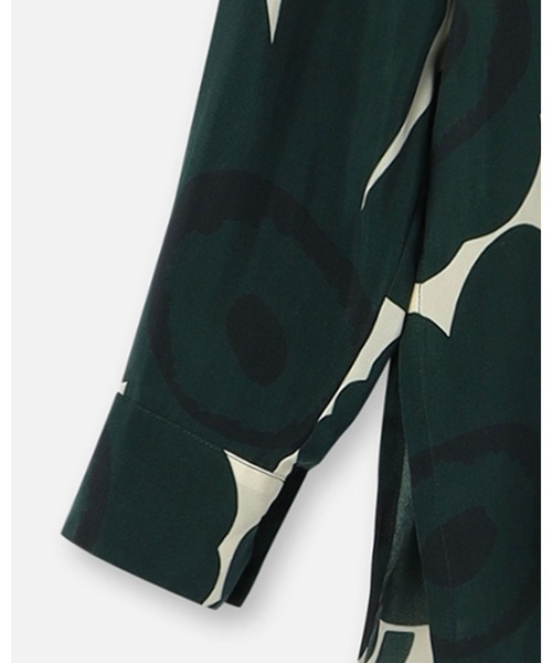 marimekko（マリメッコ）の「Sh Jarki Unikko / Shirt（シャツ/ブラウス・レディース・グリーン・34/36/38）」の8枚目の写真