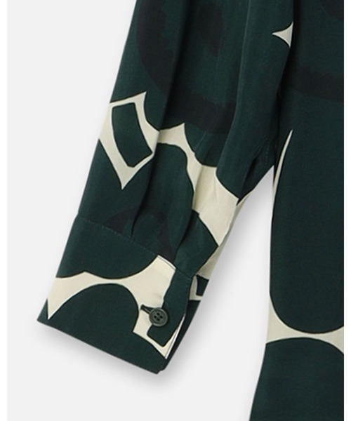 marimekko（マリメッコ）の「Sh Jarki Unikko / Shirt（シャツ/ブラウス・レディース・グリーン・34/36/38）」の9枚目の写真