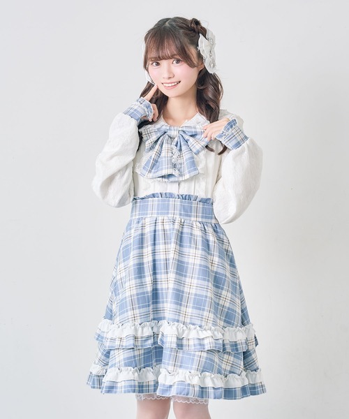 DearMyLove（ディアマイラブ）の「【サンリオ×DML】なりきりアイドルワンピース（ワンピース・レディース・ホワイト/ベビーピンク/ブルー/ブラック・M-L/3L）」の3枚目の写真
