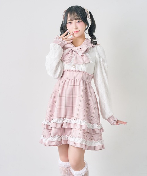 DearMyLove（ディアマイラブ）の「【サンリオ×DML】なりきりアイドルワンピース（ワンピース・レディース・ホワイト/ベビーピンク/ブルー/ブラック・M-L/3L）」の9枚目の写真