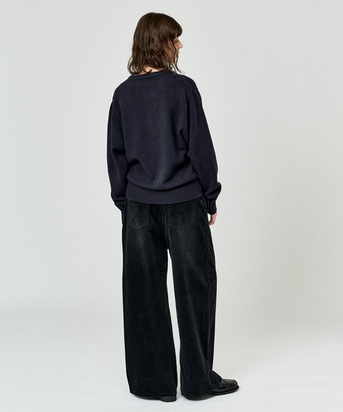 WETTEMPT(ウィテンプト)の「BRUSHED HENLEY NECK KNIT / ブラッシュドヘンリーネックニット(ニット/セーター・メンズ・チャコールグレー/ネイビー/ブラウン・SMALL/MEDIUM/LARGE)」の15枚目の写真
