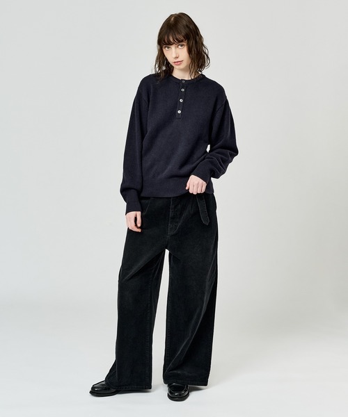 WETTEMPT(ウィテンプト)の「BRUSHED HENLEY NECK KNIT / ブラッシュドヘンリーネックニット(ニット/セーター・メンズ・チャコールグレー/ネイビー/ブラウン・SMALL/MEDIUM/LARGE)」の16枚目の写真