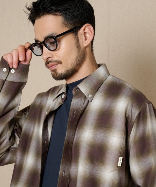 Eddie Bauer（エディーバウアー）の「エディーズクラシック 長袖 フランネルシャツ（シャツ/ブラウス・メンズ・ライトグレー系/ネイビー系/ダークブラウン系・S/M/L/XL/XXL）」の9枚目の写真