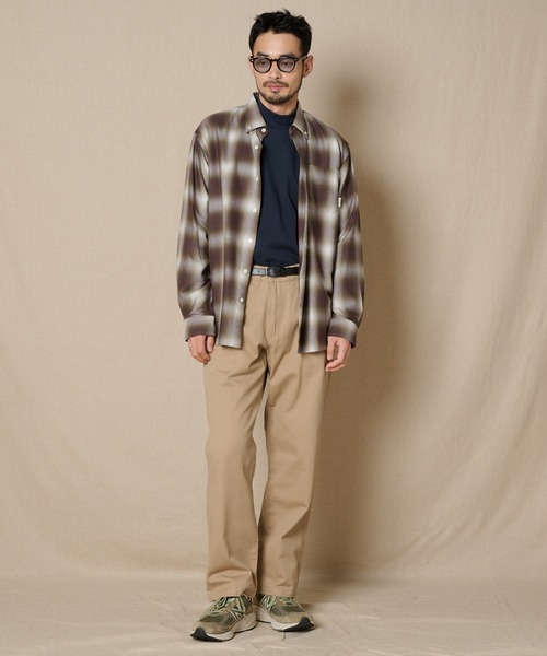 Eddie Bauer（エディーバウアー）の「エディーズクラシック 長袖 フランネルシャツ（シャツ/ブラウス・メンズ・ライトグレー系/ネイビー系/ダークブラウン系・S/M/L/XL/XXL）」の10枚目の写真