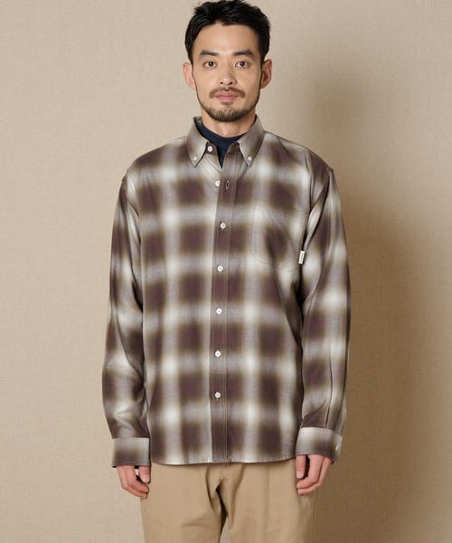 Eddie Bauer（エディーバウアー）の「エディーズクラシック 長袖 フランネルシャツ（シャツ/ブラウス・メンズ・ライトグレー系/ネイビー系/ダークブラウン系・S/M/L/XL/XXL）」の19枚目の写真