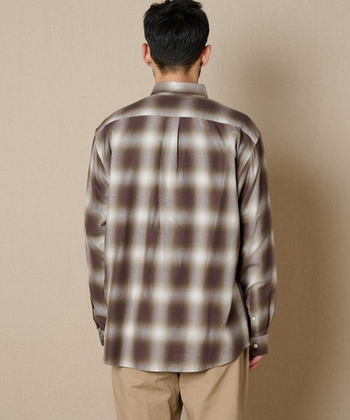 Eddie Bauer（エディーバウアー）の「エディーズクラシック 長袖 フランネルシャツ（シャツ/ブラウス・メンズ・ライトグレー系/ネイビー系/ダークブラウン系・S/M/L/XL/XXL）」の21枚目の写真