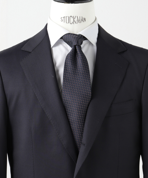EDIFICE（エディフィス）の「Holliday & Brown(ホリデー & ブラウン) Small Oval Pattern Tie（ネクタイ・メンズ・グレー/ネイビー・FREE）」の2枚目の写真