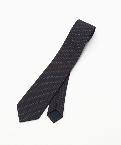 EDIFICE（エディフィス）の「Holliday & Brown(ホリデー & ブラウン) Small Oval Pattern Tie（ネクタイ・メンズ・グレー/ネイビー・FREE）」の4枚目の写真