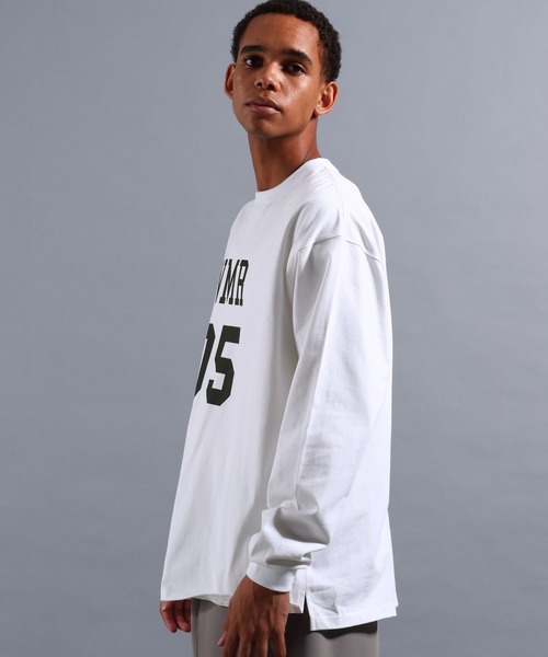 NUMERALS（ヌメラルズ）の「[NUMERALS]NO WORRIES HIGH-DENSITY JERSEY TEE（Tシャツ/カットソー・メンズ・レッド/ホワイト/ブラック・LARGE/MEDIUM）」の6枚目の写真
