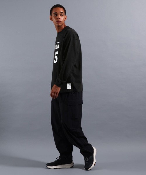 NUMERALS（ヌメラルズ）の「[NUMERALS]NO WORRIES HIGH-DENSITY JERSEY TEE（Tシャツ/カットソー・メンズ・レッド/ホワイト/ブラック・LARGE/MEDIUM）」の8枚目の写真