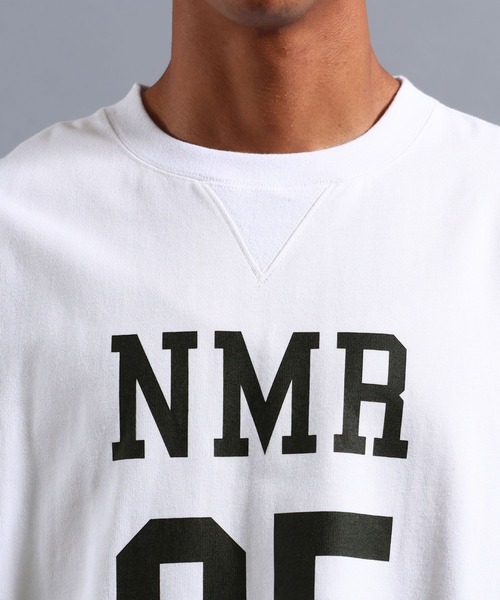 NUMERALS（ヌメラルズ）の「[NUMERALS]NO WORRIES HIGH-DENSITY JERSEY TEE（Tシャツ/カットソー・メンズ・レッド/ホワイト/ブラック・LARGE/MEDIUM）」の21枚目の写真